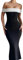 Lässiges Kleid mit Einer Schulter in Kontrastfarbe, Frühlings-Hüftrock - Schwarz - L
