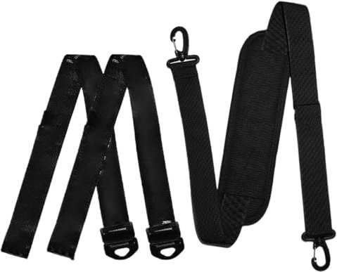 Generico Snowboard Sling | Snowboard Carrier | Ski Strap | Boot Carrier Anti-Slip Strap Snowboard Holder Ski Boot Strap Carrying Belt Snowboards Harness Skiing Accessory Snowboards Transport, Schwarz