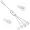 Splitter Connector for Christmas Lights, BOLWEO 2Pin Christmas Light 3 Way Clear Splitter Cable, IP65 Waterproof Extension Cable Connector for Outdoor Garden Lights, G40 Globe Lights, LED Fairy Lights