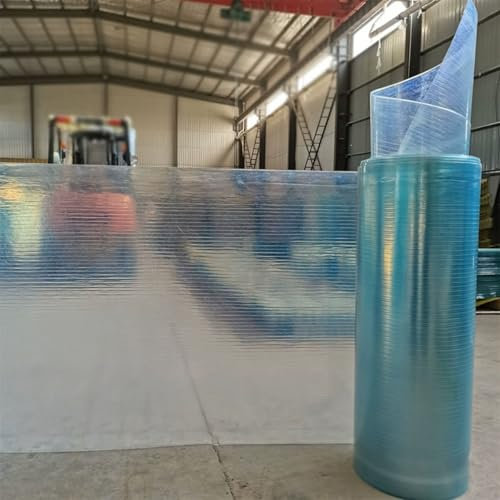 Panneaux de Toiture Panneau pour Serre 1.5mm Tôle de Revêtement Panneau Anti-Pluie Isolant en Fibre de Verre Largeur 100cm Longueur 200-2000cm pour Toit Cabane Abris de Jardin(3.3x65.6ft/1x20.0m)