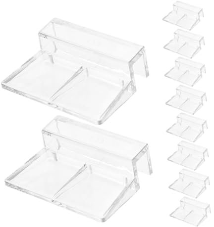 BESPORTBLE 12stücke Aquarium Abdeckungshalterungen Aus Acryl Stabile Clips Für Glasdeckel Geeignet Für Verschiedene Aquarien Unterstützung Für Aquarienzubehör