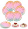 50 Piezas Platos de Papel Fiesta 18CM, Platos Desechable, DIY Color Platos Desechables Cumpleaños, Platos de Papel Redonda Para Bodas, Cumpleaños, Fiestas y Picnics
