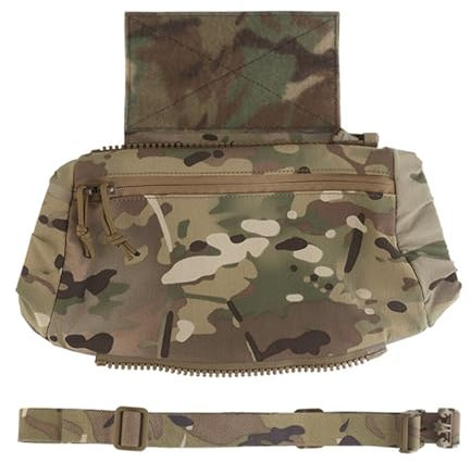 Tactical Hand Warmer Drop Pouch Waist Bag Plate Carrier Vest Chest Rig Hook Loop Dangler Or 26-52 in Buckle Strap EDC Fanny Pack, Muff for Winter Outdoor Football Camping Fishing Hunting