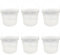 AC - Pack de 6 Cubos Transparentes de Plástico con Tapa y asa - Apto para Uso alimentario - Fabricado en España - 5,4 litros