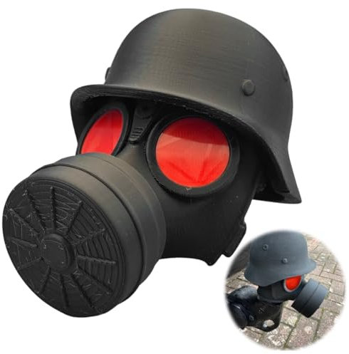 GXGM Anhängerkupplung abdeckung,Lustige Gasmaske,Abdeckkappe für Anhängerkupplung,Helm, Nabenlager, Staubkappen, Universal-Steckerkappen für Deichselanhänger