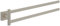 Villeroy & Boch Elements - Striking Handtuchhalter zweiarmig, Handtuchhalter Bad für Wandmontage, Handtuchstange aus Messing, Badetuchhalter eckig, Länge 410 mm, Brushed Nickel Matt