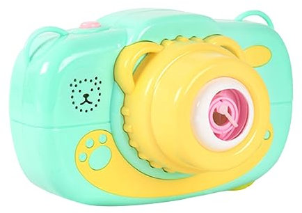 ERINGOGO 1stück Automatische Blasenmaschine Für Mädchen Lustiges Kameraspielzeug Grün Batterie Cartoon-bär Design Für Drinnen Und Draußen Für Kindergeburtstage Und Sommerpartys