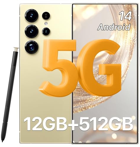 YABSLYFKEJI C24 Ultra Cell Phone, 6.99 HD Screen Unlocked Smart Phone, 12 + 512GB Storage, 7000mAh Battery, Snapdragon 8 Gen 3 Dual SIM 5G Android 14 Mobile Phone