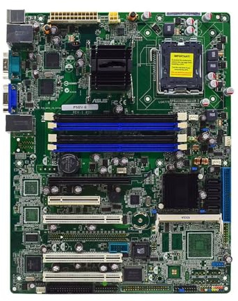 Placa Madre Placa Base for Servidor LGA 775 Fit For ASUS P5BV-E, Placa Base for PC DDR2 PCI-E x16 USB ATX, procesadores Intel Xeon Serie 3000
