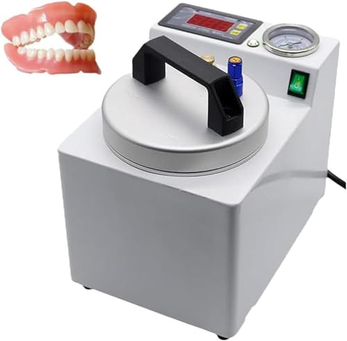 Máquina de polimerización dental, olla de presión digital automática de 65 W con bomba de aire para reparación de prótesis y restauración de implantes