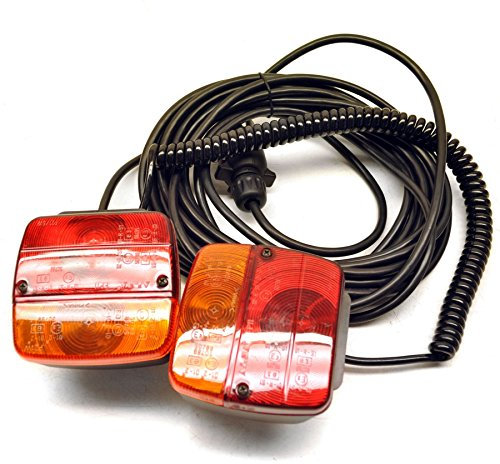 AB Tools Magnetic Trailer or Caravan Lighting Board/Car Recovery Lights 10m Cable TR086