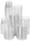 TashiBox 200 Sets of 1oz Disposable Plastic Jello Shot Cups with Lids, Souffle Portion Container, 1 ouncec Clear