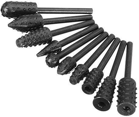 EsportsMJJ 10St 3mm Zylinderschaft Bohrer Set für Holz, Kunststoff und Gummi