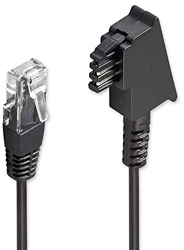 PerfectHD TAE Kabel - DSL ADSL VDSL Kabel - Anschlusskabel für FritzBox - TAE Anschlusskabel - Router - 10 Meter lang - 4 Verschiedene Längen