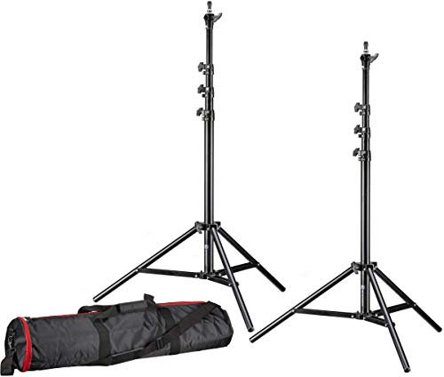 Bresser BR-TP240 Pro-1 - Juego de 2 trípodes para Estudio fotográfico (Incluye Funda)