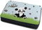 CreaDesign Kinder Federmäppchen mit (Wunsch) Namen, einzigartige Federtasche durch Personalisierung, Schulmäppchen - Motiv Panda Bär
