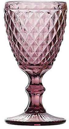 Vidrios de Levante Copa Cristal Sidari 350ml - 6 Unidades (Morado)