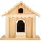 Tissting Vogelhaus Aufhängbar Hölzern Vogel Nistkasten Natur Holz Kleinvögel Vogelhaus für Garten und Balkon