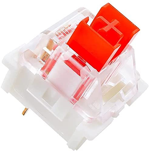 OUTEMU Red Switches Lot de 32 commutateurs à 3 broches pour clavier mécanique Gateron & Cherry MX Rouge