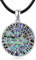 KINGWHYTE Viking Necklace 925 Sterling Silver Viking Abalone Pendant Vegvisir Chain Jewellery Gifts for Women Men-20 +2 Leather Rope Chain