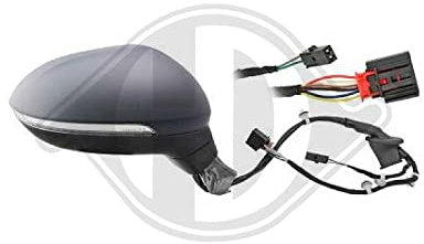 DIEDERICHS 2249026 Außenspiegel Seitenspiegel Seitenrückspiegel konvex für elektr.Spiegelverstellung beheizbar Komplettspiegel rechts