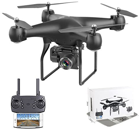 LANGZDHE 4K Drone, HD aerial photography UAV, remote control distance 120M, equipped with anti-shake ESC camera UAV, real-time image transmission, speed control