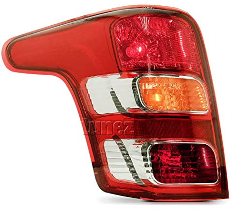 tunez® Rücklicht Lampe kompatibel mit Mitsubishi L200 / Triton MQ Chassis Jahr 2015-2019 Barbarian Warrior Titan Challenger E11 E-Mark-zertifiziert (Nur linke Seite (mit Nebelscheinwerfer))