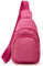 Kleine Umhängetasche für Damen, aus Kordsamt, Gürteltasche für Reisen, Sport, Laufen, Wandern, Rose, Einheitsgröße, Casual
