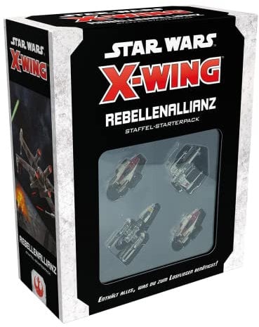 Atomic Mass Games, Star Wars: X-Wing 2. Edition – Rebellenallianz, Staffel-Starterpack, Tabletop, 2 Spieler, Ab 14+ Jahren, 30-45 Minuten, Deutsch