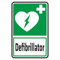 INDIGOS UG - Alu - Dibond Schilder 3mm - Sicherheit - Defibrillator - 200x150 mm - Hotel, Firma, Schutz, KITA, Arzt, Praxis, Wohnung