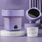 MYJIO Machine à laver portable pliable de 8 litres avec centrifugeuse, petite efficace, seau à lessive haute capacité pour personnes paresseuses, entièrement