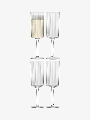 LSA International LSA Gio Line Champagne Flute 210ml, Set of 4