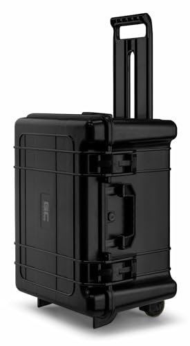 Power Dynamics GIGCASE34T Hard Shell Trolley Case with Pick and Pluck Foam 615x435x325mm for DJ Accessories, Cameras, Airsoft Gear & More, Waterproof, Lockable Storage Box, Large Universal Flight Case