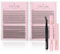 Oreola 456Pcs Einzelwimpern Set mit Bond Seal und Pinzette, Kleberentferner, DIY falsche Wimpern zu Hause 0,1 D Curl Cluster Wimpernverlängerung zartes natürliches(8–14 mm)