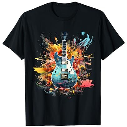 Gitarren T-Shirt Retro Vintage Style Musik Musiker Geschenk T-Shirt