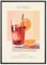 MJ-GRAPHICS - Poster Sangria - Bild mit Cocktail Rezept - Wandbild Din A4 in Galerie Qualität mit extra dickem 300g Posterpapier - Retro Poster Cocktail - FineArt Kunstdruck ohne Bilderrahmen
