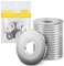 Caianwin - Arandelas planas M10, 20 unidades, tamaño grande, diámetro exterior de acero inoxidable, arandela de metal para tornillos