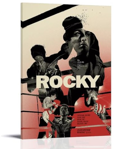KLYTRD Filmposter Rocky 1976, dekoratives Gemälde, Leinwand, Wandposter und Kunstdruck, moderne Familienschlafzimmer-Dekoration, Poster, 30 x 45 cm
