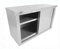 METRO Professional Gastro Wandhängeschrank GWCB1180 Edelstahlschrank mit 2 Schiebetüren, 180 x 40 x 65 cm, Silber (140 x 40 x 65 cm,)