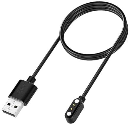 VBANU VeryFit Smartwatch Charging Cable, Fit for IDW19, IDW15, IDW13, ID208(BT), ID205L, ID206, and More, Replacement Magnetic USB Cable for Fast and Easy Charging, 3.3 ft, (ID-Cable)
