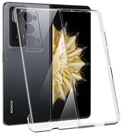ELECTRO-WEIDEWORLD Cover per Honor Magic V2, Trasparente Custodia Antiurto per PC Rigida per Honor Magic V2 5G, Clear