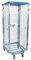 Nestbarer Rollbehälter ADB, 725 x 820 x 1.890 mm, 5-seitig, Diebstahlschutz, Dach aus Kunststoff, Nutzhöhe 1.615 mm, Rollplatte aus Metall, 500 kg