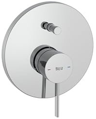 ROCA Mitigeur bain-douche ONA avec inverseur automatique 2 voies, à encastrer sur rocabox, chromé