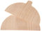 perfk 2 Pezzi di Buccia per Pizza in Legno massello Tagliere per Pizza a metà Tondo Strumento di Cottura robusti Accessori per la Cottura della Pizza per