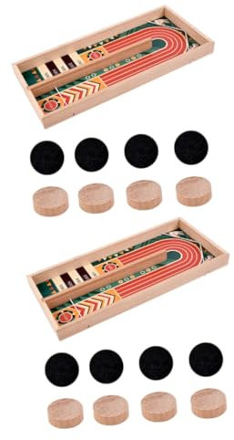 ibasenice 2St Katapultschach interaktives Spielzeug Kinder brettspiele boardgame Sling-Brettspiel Desktop-Kampfspiel Spielzeuge Kinderspielzeug Schreibtischschleuder Tischspielzeug hölzern