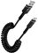 Cable USB A a USB C en espiral para coche, cable cargador de teléfono Samsung tipo C, cable retráctil de carga rápida para Android Auto para Samsung Galaxy S24 Ultra S23 FE S22 S21 S20 A15 A55 A35 A25