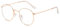 LNTICB® Blaulichtfilter Brille Damen Herren Computerbrille Gaming Blaulichtbrille Unisex Austauschbare Linse Ohne Stärke Retro Rund Superleichte Metallrahmen Anti Müdigkeit