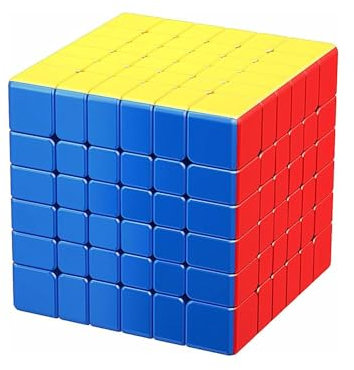 XMDCuber Moyu Meilong 6M Speed Cube 6x6 Magnetic Stickerless, Meilong 6m V2 Speed Cube 6x6x6 Magnetic Magic Cube, 144Magnet, 61mm Latest Version