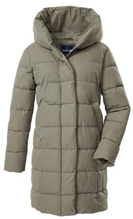 G.I.G.A. DX Damen Steppparka/Funktionsparka in Daunenoptik mit Kapuze GW 58 WMN QLTD PRK, helloliv, 38, 43528-000