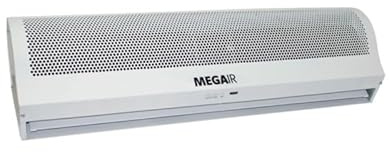MEGACLIMA MegAir Barriera D'Aria Fredda VA 900 Bianca 150W 90 cm | Protezione da Polveri e Dispersioni Termiche | Silenziosa, Regolabile, Facile Installazione, Ideale per Negozi